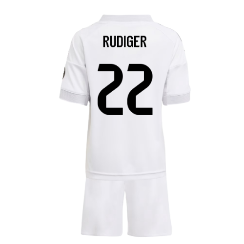 2025-2026 Real Madrid Home Mini Kit (Rudiger 22)