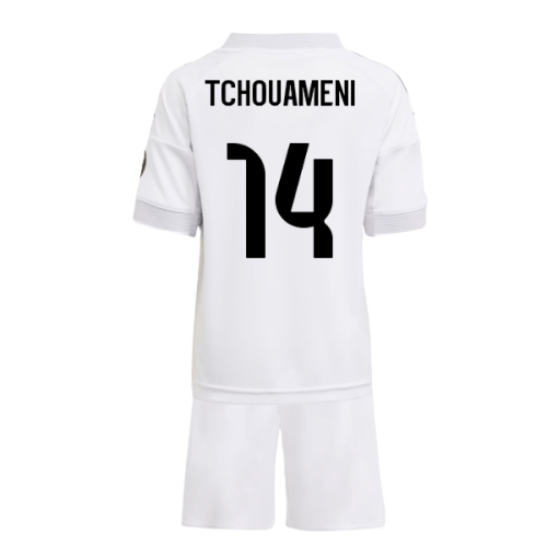 2025-2026 Real Madrid Home Mini Kit (Tchouameni 14)