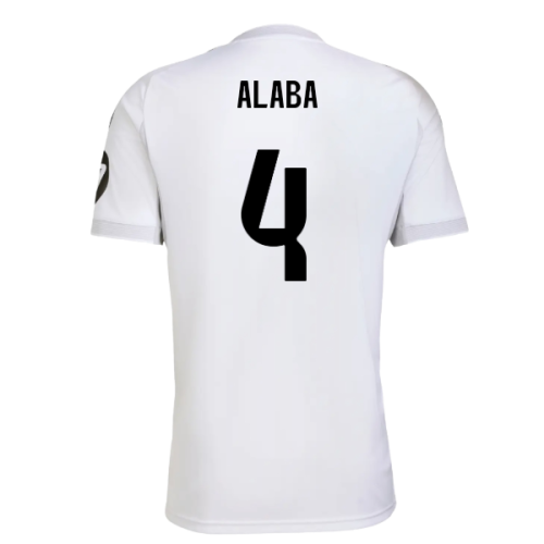 2025-2026 Real Madrid Home Shirt (Alaba 4)