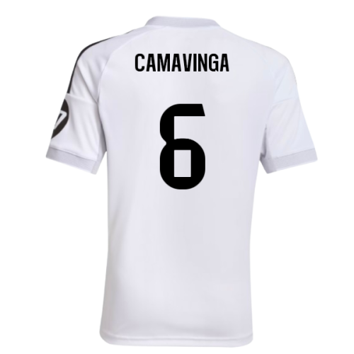 2025-2026 Real Madrid Home Shirt (Kids) (Camavinga 6)