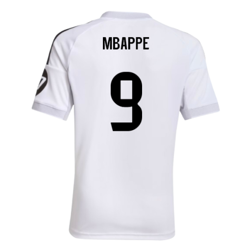 2025-2026 Real Madrid Home Shirt (Kids) (Mbappe 9)