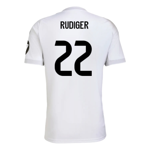 2025-2026 Real Madrid Home Shirt (Rudiger 22)