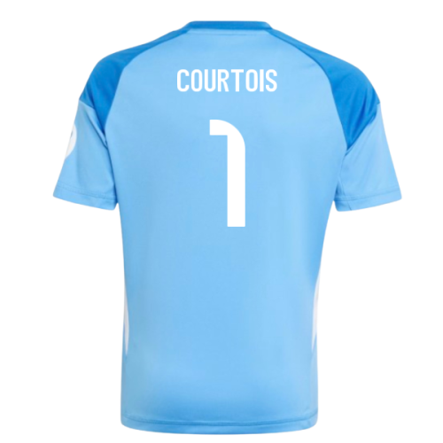 2025-2026 Real Madrid Home Youth Goalkeeper Kit (Courtois 1)