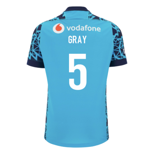 2025-2026 Scotland Rugby Training Jersey (Navy-Sky) - Kids (Gray 5)