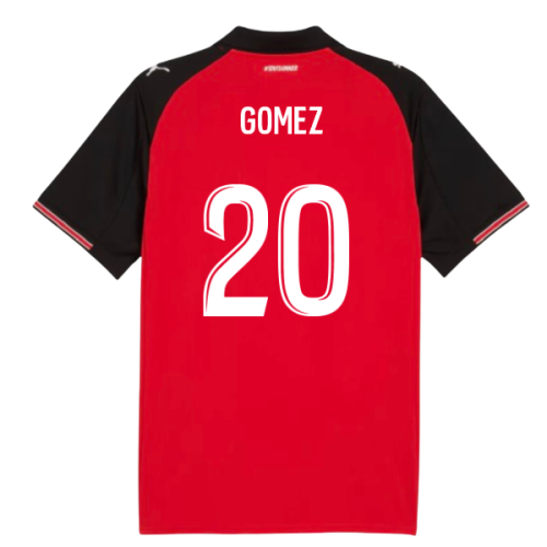 2025-2026 Stade Rennais Home Shirt (Gomez 20)