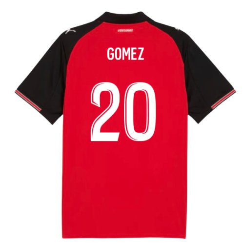 2025-2026 Stade Rennais Home Shirt (Gomez 20)