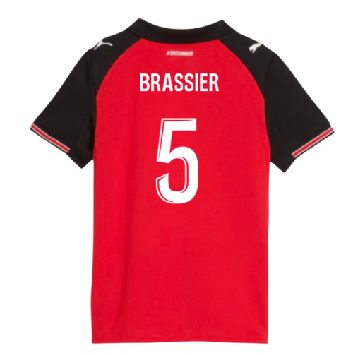 2025-2026 Stade Rennais Home Shirt (Kids) (Brassier 5)