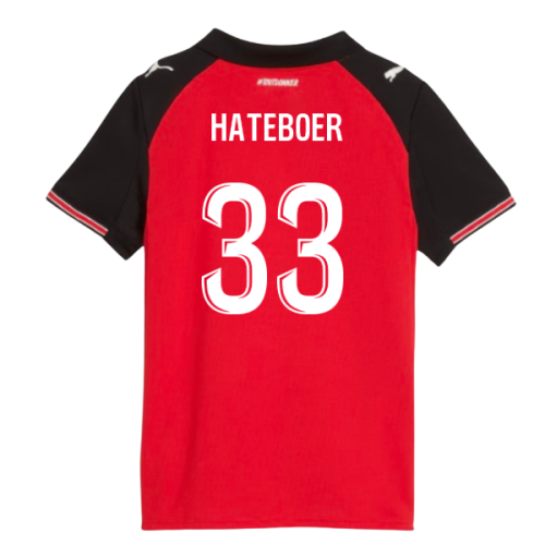2025-2026 Stade Rennais Home Shirt (Kids) (Hateboer 33)