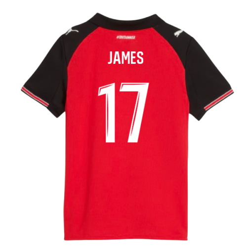2025-2026 Stade Rennais Home Shirt (Kids) (James 17)