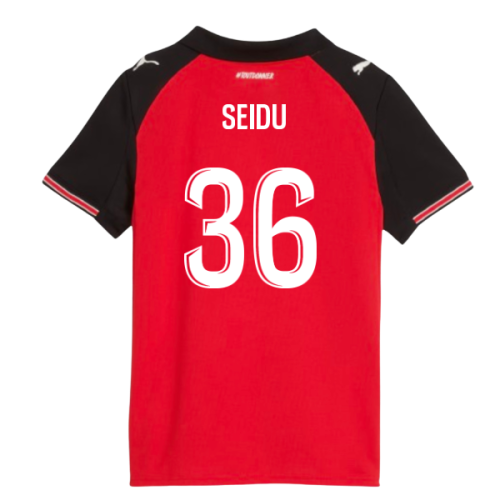 2025-2026 Stade Rennais Home Shirt (Kids) (Seidu 36)