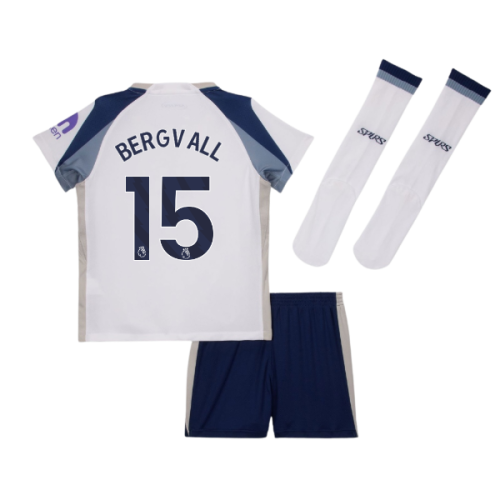 2025-2026 Tottenham Home Little Kids Mini Kit (Bergvall 15)
