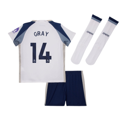 2025-2026 Tottenham Home Little Kids Mini Kit (Gray 14)