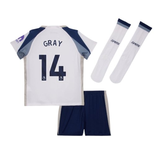 2025-2026 Tottenham Home Little Kids Mini Kit (Gray 14)