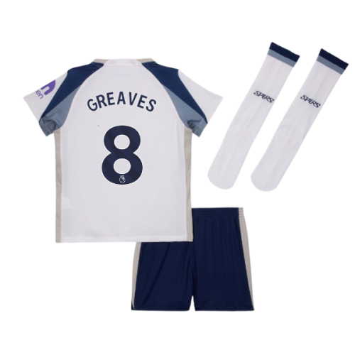 2025-2026 Tottenham Home Little Kids Mini Kit (Greaves 8)