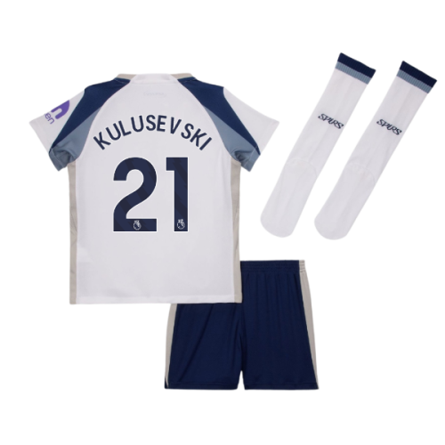 2025-2026 Tottenham Home Little Kids Mini Kit (Kulusevski 21)