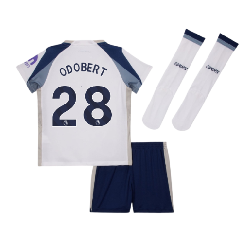 2025-2026 Tottenham Home Little Kids Mini Kit (Odobert 28)