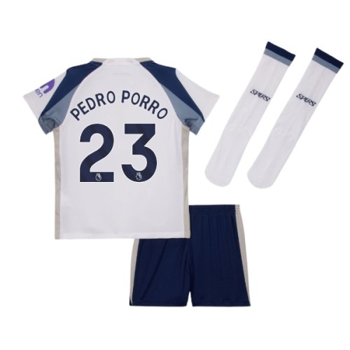 2025-2026 Tottenham Home Little Kids Mini Kit (Pedro Porro 23)