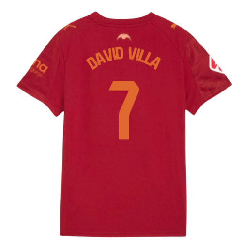 2025-2026 Valencia Away Shirt (David Villa 7)