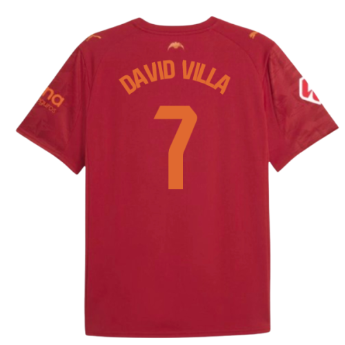 2025-2026 Valencia Away Shirt (Kids) (David Villa 7)