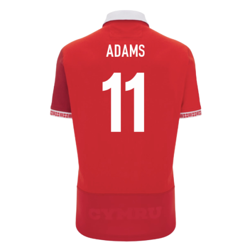 2025-2026 Wales WRU Home Cotton Rugby Shirt (Adams 11)