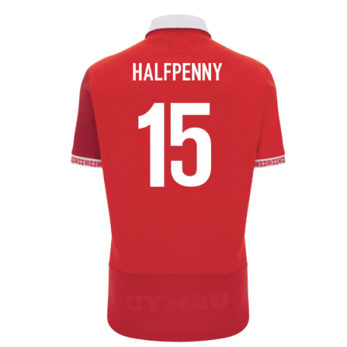 2025-2026 Wales WRU Home Cotton Rugby Shirt (Halfpenny 15)