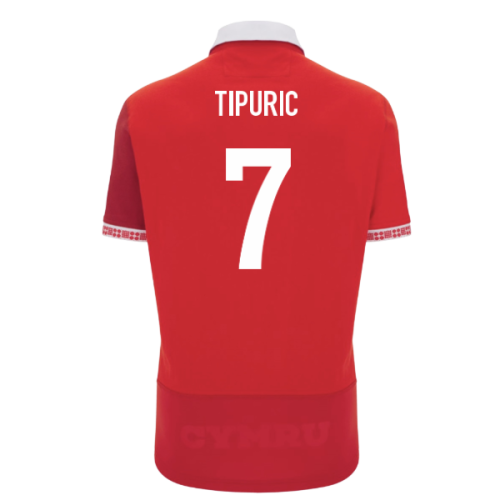 2025-2026 Wales WRU Home Cotton Rugby Shirt (Tipuric 7)