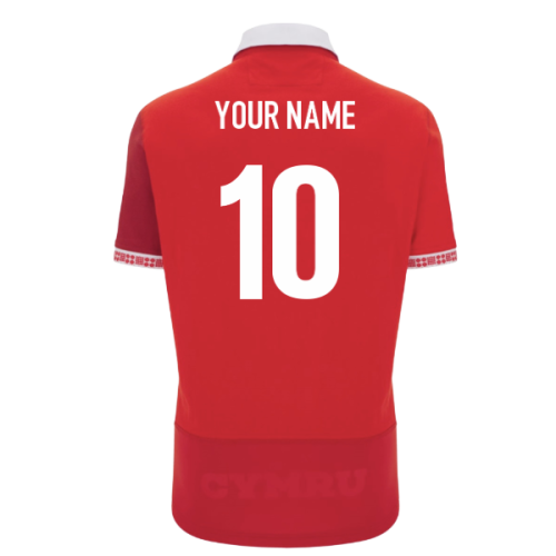2025-2026 Wales WRU Home Cotton Rugby Shirt (Your Name)