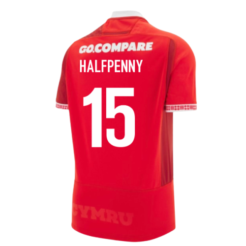 2025-2026 Wales WRU Home Replica Rugby Shirt (Halfpenny 15)