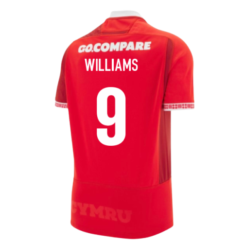 2025-2026 Wales WRU Home Rugby Shirt (Kids) (Williams 9)