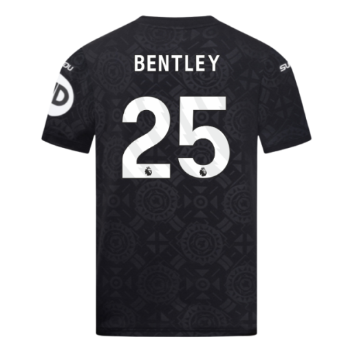 2025-2026 Wolves Goalkeeper Home Shirt (Black) - Kids (Bentley 25)