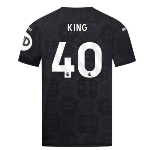 2025-2026 Wolves Goalkeeper Home Shirt (Black) - Kids (King 40)
