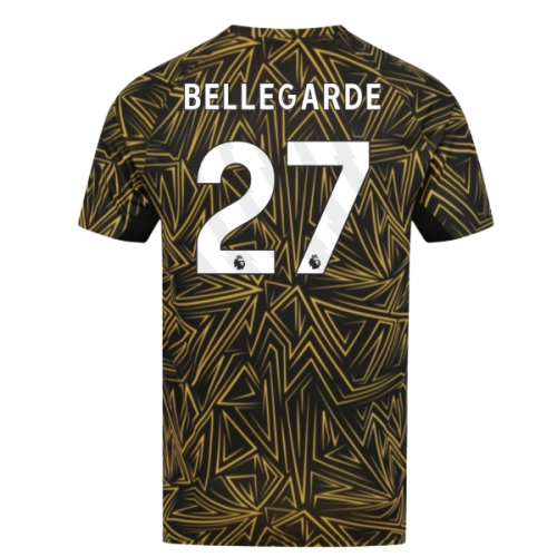 2025-2026 Wolves Home Pre-Match Shirt (Black) (Bellegarde 27)