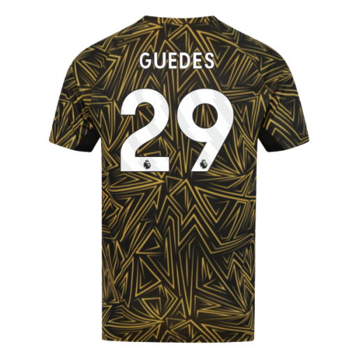 2025-2026 Wolves Home Pre-Match Shirt (Black) (Guedes 29)