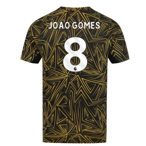2025-2026 Wolves Home Pre-Match Shirt (Black) (Joao Gomes 8)