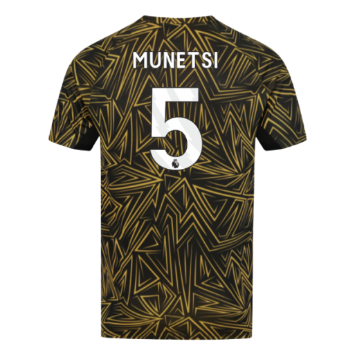 2025-2026 Wolves Home Pre-Match Shirt (Black) (Munetsi 5)