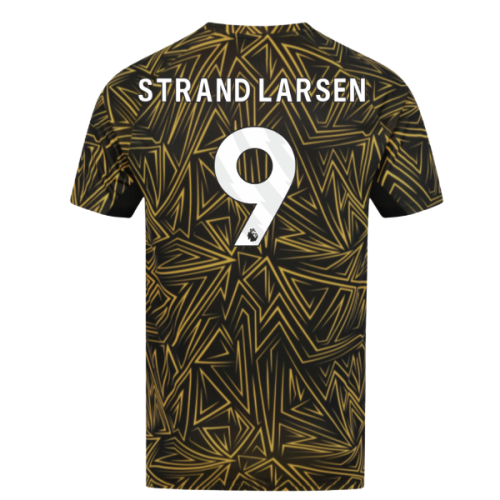 2025-2026 Wolves Home Pre-Match Shirt (Black) (Strand Larsen 9)