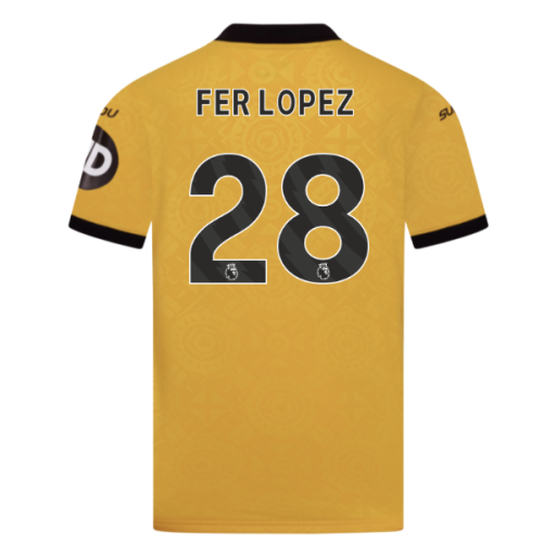 2025-2026 Wolves Home Shirt (Kids) (Fer Lopez 28)