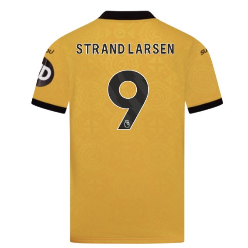 2025-2026 Wolves Home Shirt (Kids) (Strand Larsen 9)