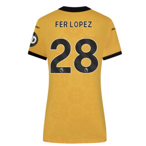 2025-2026 Wolves Home Shirt (Womens) (Fer Lopez 28)
