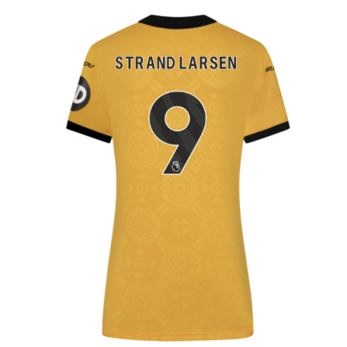 2025-2026 Wolves Home Shirt (Womens) (Strand Larsen 9)