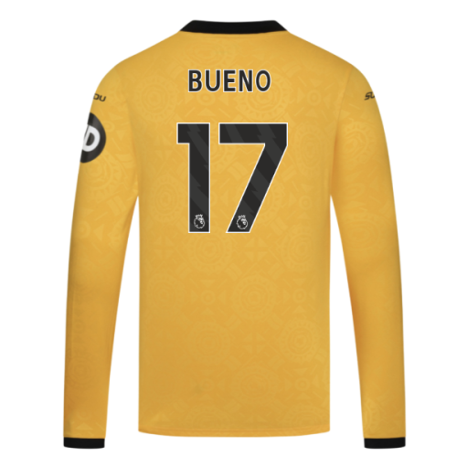2025-2026 Wolves Long Sleeve Home Shirt (Bueno 17)