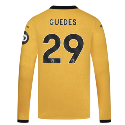 2025-2026 Wolves Long Sleeve Home Shirt (Guedes 29)