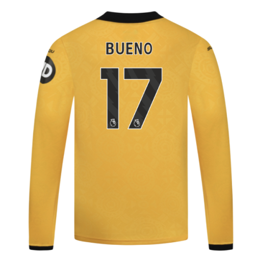 2025-2026 Wolves Long Sleeve Home Shirt - Kids (Bueno 17)