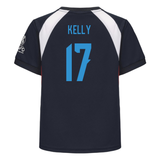 2025 England WEC Poly T-Shirt (Navy) - Kids (KELLY 17)