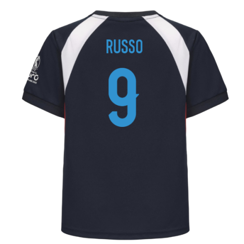 2025 England WEC Poly T-Shirt (Navy) - Kids (RUSSO 9)