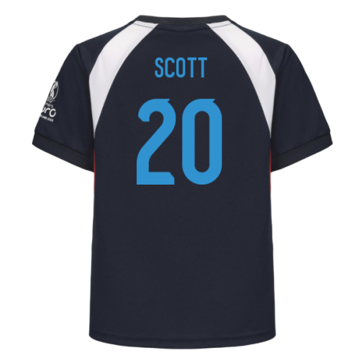 2025 England WEC Poly T-Shirt (Navy) - Kids (SCOTT 20)