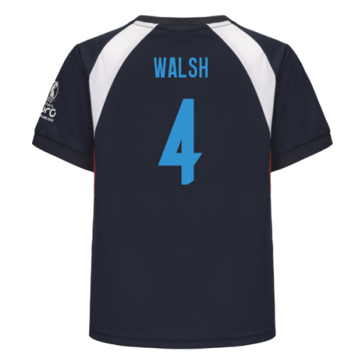 2025 England WEC Poly T-Shirt (Navy) - Kids (WALSH 4)