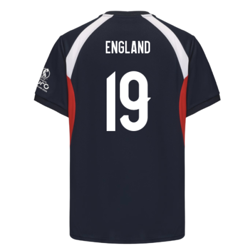 2025 England WEC Poly T-shirt (Navy) - Mens (ENGLAND 19)