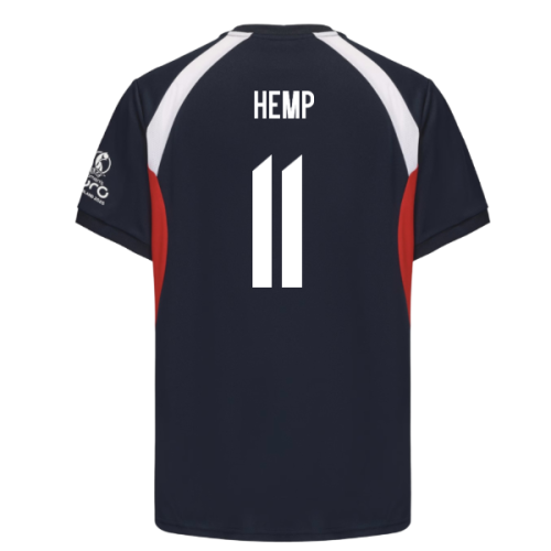 2025 England WEC Poly T-shirt (Navy) - Mens (HEMP 11)