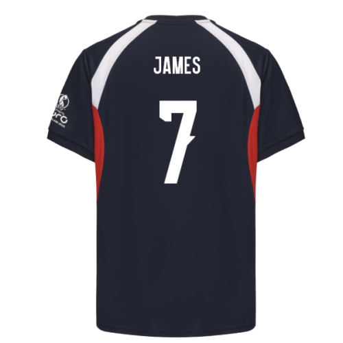 2025 England WEC Poly T-shirt (Navy) - Mens (JAMES 7)